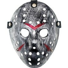 Moresun Buğz Jason Maskesi Hannibal Maskesi Metal Gümüş Renk 20X25 cm