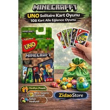 Emrah Gültekin Kart Oyunu Minecraft Uno 108 Kart Aile Oyunu Hediye Paketli Mini Sürpriz Oyuncak Şeker