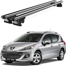 Today Auto Venüs Peugeot 207 Station Wagon (2007-2013) Uyumlu Gri Ara Atkı Port Bagaj Tavan Barı