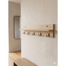90CM 5 Kancalı Duvara Monte Askılık