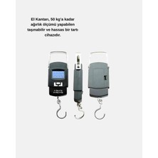 Moresun Buğz Dijital El Kantarı – 50 kg Taşıma Kapasiteli, Taşınabilir Hassas Tartı - Buğz