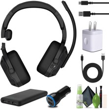 Garmin Dezl Headset 210, 2-In-1 Premium Trucking Headset, Active Gürültü Cancellation, Long Battery Life, 60 Hours Bluetooth Talk Time, Built-In LED Flashlight, Convertible Design Sche