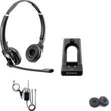 Sennheiser Epos Sd Pro 2 Kablosuz Deskphone Headset, Dual-Ear, Black, Nec Ehs Adaptör ile Uyumlu, Nec DT3XX / DT4XX / DT7XX / DT8XX Phones (I-Sıp & N-Sıp)