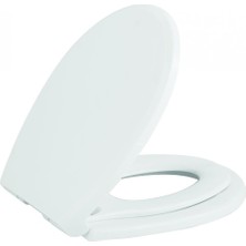 Creavit Yavaş Kapanır Klozet Çocuk Ebeveyn Thermoplast Yavaş Kapanan Beyaz Klozet Kapağı