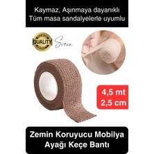 Özel Üretim 4,5 mt Zemin Koruyucu Ses Önleyici Keçe Bant Mobilya Eşya Ayağı Çizilmelere Karşı Koruma
