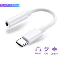 Zeyar Teknoloji Type-C To 3.5mm Kulaklık Dönüştürücü Adaptör Mikrofon ve Arama Destekli Tüm Type-C Modeller Uyumlu