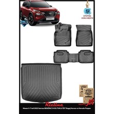 Rizline Nissan X-Trail 2022 Sonrası Benzinli 5 Koltuklu Üst Bagaj Havuzu ve Havuzlu Paspas