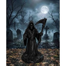 Merka Grup Mühendislik Tırpanlı Azrail Figürü - Gotik Dekoratif Biblo ve Masaüstü Minyatür