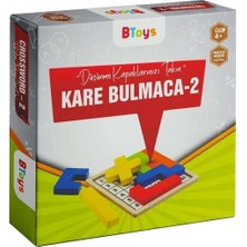 Kiddico Toys Kare Bulmaca 2 - Ahşap Zeka ve Strateji Oyunu
