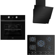 Teka Siyah Ankastre Set ( Hlb 8400 Bk Hydroclean Pro - Tvt 60.1 Bk- Gbc 75030 Bk )