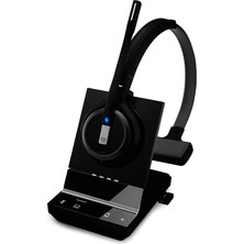 Sennheiser Sdw 5034 (507008) - Single-Sided (Monaural) Kablosuz Dect Softphone /pc & Mobile Phone Connection Dual Microphone Ultra Gürültü Cancelling, Black Microphone