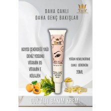 TACH Göz Altı Bakım Kremi 20 ML - İçeriğindeki Vitamin B5, Vitamin E, Deniz Yosunu, Kolajen ile Göz altı ve çevresini nemlendirirken cilt kırışıklarının giderilmesinde yardımcı olur