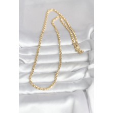 Moresun Buğz cm 14K Gold Renk Zincir Model 60 cm Kadın Kolye - Buğz