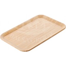 Balsa Bls BMB76 Kahverengi Dikdörtgen Bambu Servis Tepsisi 28X17X1,7 cm