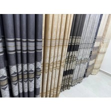 Nivemes Home Nivemeshome Ceyhan V-2504 Antrasit  1/3  Pileli Fon Perde Apm