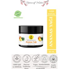 Hikona Heka Katı Kavanoz Ananas Yağı Soğuk Sıkım %100 Saf ve Doğal Vegan 50 ml