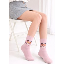 Gigi Giyim Baskılı Renkli Soket Çorap