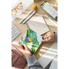 Paperora 15X16 Spiralli Karton Kapak 2'li Düz Çizgisiz Not Defter Seti - Manzara