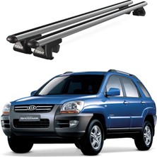 Today Auto Venüs Kia Sportage (2004-2010) Uyumlu Gri Ara Atkı Port Bagaj Tavan Barı