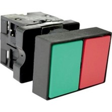 Xkoren Ikiz Buton - Kırmızı/yeşil 1no/1nc (Xkb-Ib-Yk-11)