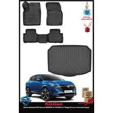 Rizline Nissan Qashqai 2022 Sonrası Benzinli E-Power Alt Bagaj Havuzu ve Havuzlu Paspas
