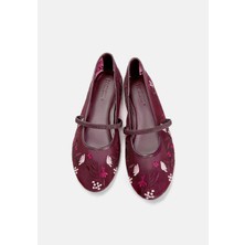 Embroidered Mesh Ballerinas Babet