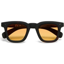 Okkia Firenze Unisex Güneş Gözlüğüsiyah Havana / Lens : Sarı