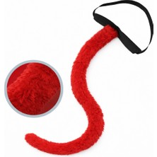 Ezel Glory Kırmızı Peluş Kuyruk Şekil Verilebilir 70 cm