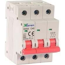 Xkoren 3X40A 3kw Otomatik Sigorta (Xkn3 C 3P/40A)