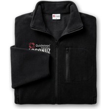 Quicksteps Professional Iş Polar 3 Cepli Fermuarlı Siyah Siyah