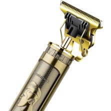 Alvo Store Buğz PS-033 Çelik Kasa Profesyonel T-Bıçak Saç Sakal Ense ve Çizim Tıraş Makinesi - Buğz