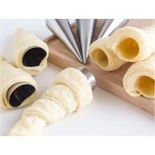 Alvo Store Buğz Kornet Kurabiye Şekil Verici - Paslanmaz  Korneo Kalıbı 6 Lı