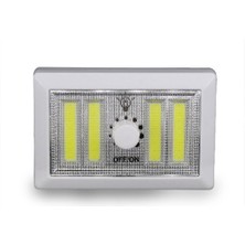 Alvo Store Buğz 4 Ledli Pilli LED Lamba Güç Ayarlı LED Portatif Lamba LED Işık - Mıknatıslı Yapışkanlı