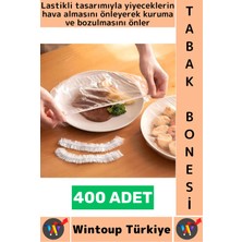 Wintoup #tabakbonesi Hava Almaz Bozulma Önleyen Yemek Saklama Tazelik Lastikli Tencere Tabak Bonesi 400 Adet