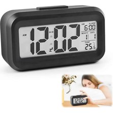 Alvo Store Buğz Dijital Işıklı Alarmlı Çalışma Masası Ekran Pilli Çalar Saat - Buğz