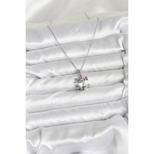 Alvo Store Buğz 316L Çelik Zincir Gümüş Renk Chirtsmas Bell Model Yılbaşı Temalı Kadın Kolye - Buğz