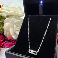 Victoria 925 Ayar Gümüş Minimal Inci Detaylı Kolye – Şık Günlük Kolye