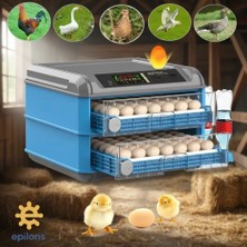 Alvo Store Buğz Tam Otomatik 128 Yumurta Kapasiteli Kuluçka Makinesi - Civciv Kaz Hindi Ördek Içim Kablosuz Kameralı ( Buğz )