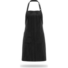 Quicksteps Professional Boyun Askılı Önlük Doruk Gabardin Siyah Beyaz Siyah Beyaz