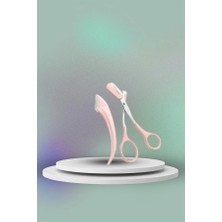 Alvo Store Buğz Taraklı Kaş Bıyık Makası ve Kaş Ustura Seti Kaş Bıyık Tüy Alma Epilasyon Aleti 2'li Set - Buğz