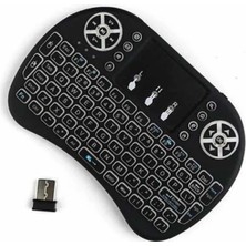 Alvo Store Buğz Kablosuz Türkçe Q Klavye Rgb Işıklı Televizyon Ps3 Dokunmatik Mouse - Buğz