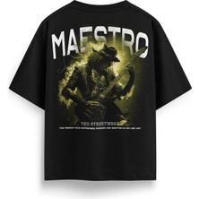 T&D Streetwear Maestro Baskılı Oversize Heavyweight Streetwear T-Shirt
