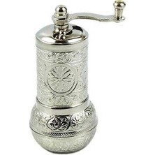 Alvo Store Buğz Osmanlı Motifli Kahve ve Baharat Değirmeni Gümüş