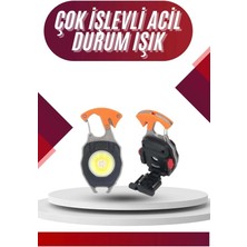 Alvo Store Buğz 7 Modlu Mini LED Lamba Anahtarlık USB Şarjlı Kamp Için Taşınabilir - Buğz