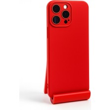 Yapax Iphone 15 Pro Apple ile Uyumlu Lansman Içi Kadife Esnek Soft Silikon Kılıf