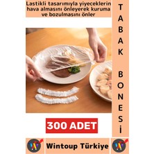 Wintoup #tabakbonesi Hava Almaz Bozulma Önleyen Yemek Saklama Tazelik Lastikli Tencere Tabak Bonesi 300 Adet