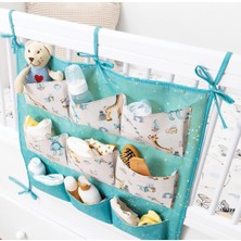 Alvo Store Buğz Baby 9 Cepli Bağlamalı Beşik Kenarı Düzenleyici (Yeşil) ( Buğz )