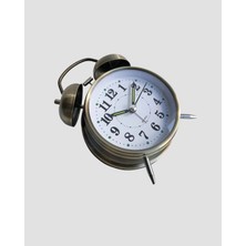 Alvo Store Buğz Bronz Metal Masa Saati - Buğz