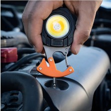 Alvo Store Buğz Çok Fonksiyonlu Mini LED Lamba Anahtarlık ve Çakmak USB Şarjlı Kamp Için Taşınabilir 7 Modlu ( Buğz )