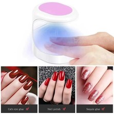 Alvo Store Buğz Mini Uv LED Işık Oje Tırnak Kurutucu Tasarımlı Express Protez Tırnak Kiti Kurutma Cilası ( Buğz )